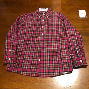Land's End Red Plaid Shirt
